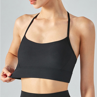 Nylon T-Back Sports Underwear Bra Shockproof Women Fitness`Bra