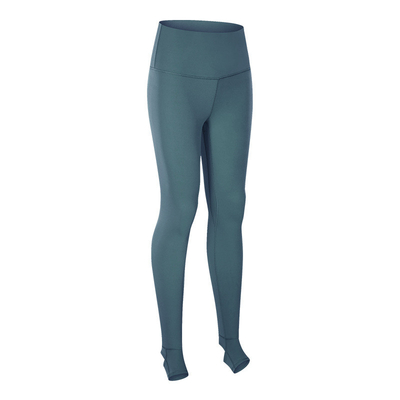Foot Stepping Yoga Pants Capri Solid Color Slim Fit High Waist Training Leggings